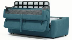 Egoitaliano Schlafsofa »STRIKE, Made in Italy-Designsofa mit Dauerschlaffunktion,Breite 195 cm« Bettsofa, Luxus-Microfaser Lederoptik mit verstellbaren Kopfstützen