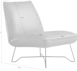 Egoitaliano Sessel »Lia Loungesessel, elegant und stylisch, toller Sitzkomfort« extravaganter Designsessel, Solitärsessel