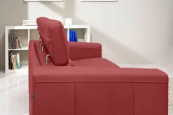 Egoitaliano 2,5-Sitzer »Cabiria, Design und super Sitzkomfort« inkl. manuell verstellbarer Kopfstützen, mit Metallfüßen