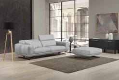 Egoitaliano 2,5-Sitzer »Gloria, super bequem und hochwertige Verarbeitung, edles Design« beidseitig verstellbare Rückenelemente, mit Metallfüßen