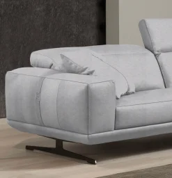 Egoitaliano 2,5-Sitzer »Gloria, super bequem und hochwertige Verarbeitung, edles Design« beidseitig verstellbare Rückenelemente, mit Metallfüßen