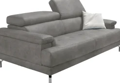Egoitaliano 2,5-Sitzer »Soul, Design und Sitzkomfort auf hohem Niveau, tolle Details« inkl. Kopfteilverstellung für noch mehr Komfort, Designfuß