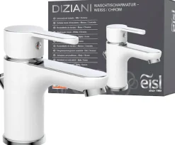 Eisl Waschtischarmatur »Diziani« mit Zugstange, Wasserhahn mit Ablaufgarnitur, Mischbatterie