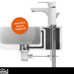 Eisl Waschtischarmatur »Diziani« mit Zugstange, Wasserhahn mit Ablaufgarnitur, Mischbatterie