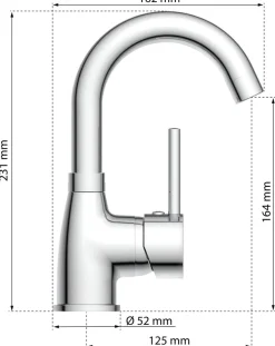 Eisl Waschtischarmatur »Futura« Wasserhahn mit Energiesparfunktion Cold Start, Mischbatterie