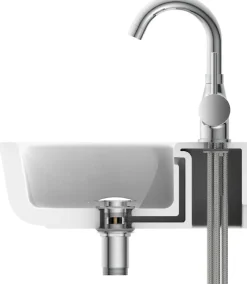 Eisl Waschtischarmatur »Futura« Niederdruckarmatur, mit Energiesparfunktion Cold Start, Mischbatterie