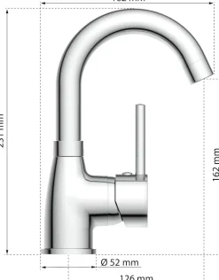 Eisl Waschtischarmatur »Futura« Niederdruckarmatur, mit Energiesparfunktion Cold Start, Mischbatterie