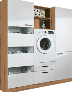 Express Küchen Schrank-Set »Arta« Komplett-Set, ohne Geräte, vormontiert, mit Soft-Close-Funktion, Stellbreite 185 cm, 7 Stk. tlg.