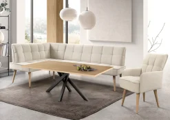 exxpo - sofa fashion Armlehnstuhl »Latte« () Esszimmerstuhl, Esszimmersessel