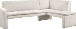 exxpo - sofa fashion Eckbank »Cortado, elegant und modern mit hohem Sitzkomfort« hohe Bodenfreiheit, schöne Detailverarbeitung, wahlweise Lederbezug