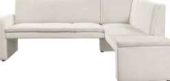 exxpo - sofa fashion Eckbank »Cortado, elegant und modern mit hohem Sitzkomfort« hohe Bodenfreiheit, schöne Detailverarbeitung, wahlweise Lederbezug