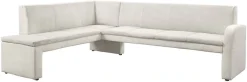 exxpo - sofa fashion Eckbank »Cortado, elegant und modern mit hohem Sitzkomfort« hohe Bodenfreiheit, schöne Detailverarbeitung