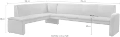 exxpo - sofa fashion Eckbank »Cortado, elegant und modern mit hohem Sitzkomfort« hohe Bodenfreiheit, schöne Detailverarbeitung
