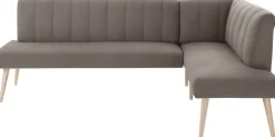 exxpo - sofa fashion Eckbank »Costa, moderne Rückensteppung, bequem und elegant, hoher Holzfuß« hochwertig verarbeitet, Frei im Raum stellbar