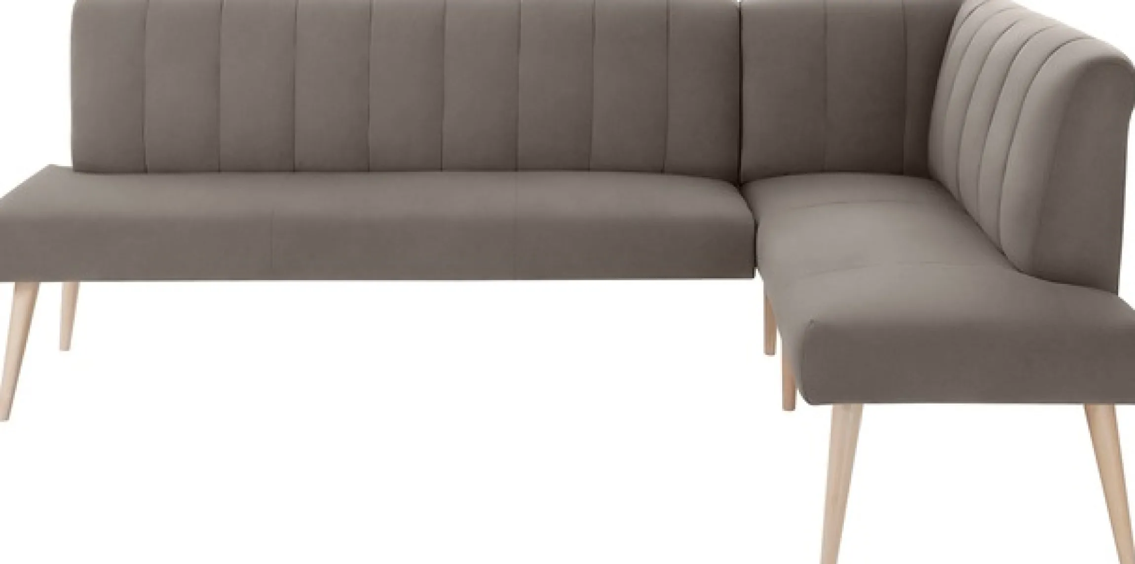 exxpo - sofa fashion Eckbank »Costa, moderne Rückensteppung, bequem und elegant, hoher Holzfuß« hochwertig verarbeitet, Frei im Raum stellbar