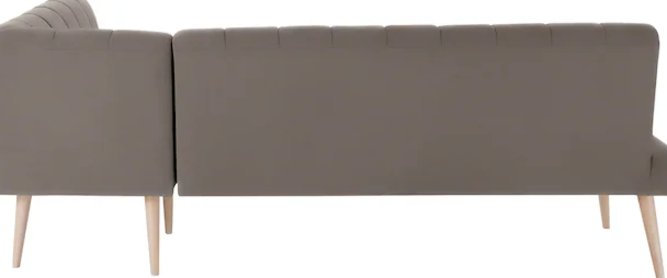 exxpo - sofa fashion Eckbank »Costa, moderne Rückensteppung, bequem und elegant, hoher Holzfuß« hochwertig verarbeitet, Frei im Raum stellbar