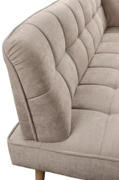 exxpo - sofa fashion Eckbank »Latte« moderne Sitz- und Rückensteppung, bequem und elegant, hoher Holzfuß