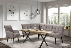 exxpo - sofa fashion Eckbank »Mocca Essbank, Sitzbank« hoher Sitzkomfort, bequem und elegant, hochwertige Detailverarbeitung