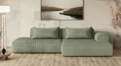 exxpo - sofa fashion Ecksofa »Billund modernes Designsofa, bequem und elegant, Breite 294cm, L-Form« modern, L-form, Wellenfedern, inklusive 2x Nierenkissen