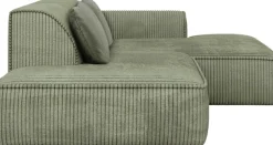 exxpo - sofa fashion Ecksofa »Billund modernes Designsofa, bequem und elegant, Breite 294cm, L-Form« modern, L-form, Wellenfedern, inklusive 2x Nierenkissen