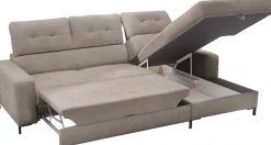 exxpo - sofa fashion Ecksofa »Bonito, mit Rücken- und Sitztiefenverstellung, inkl. Bett & Bettkasten« Sitztiefenverstellung,Höhenverstellung