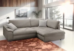 exxpo - sofa fashion Ecksofa »Casa Grande inkl. Bettfunktion & Bettkasten, bequem« Breite 268cm, L-Form, guter Sitzkomfort, große Liegefläche