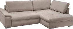 exxpo - sofa fashion Ecksofa »Casa Grande inkl. Bettfunktion & Bettkasten, bequem« Breite 268cm, L-Form, guter Sitzkomfort, große Liegefläche