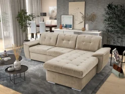 exxpo - sofa fashion Ecksofa »Derby Inkl. Kopfteilverstellung, wahlw. Bett & Bettkasten, L-Form« EXTRA an Komfort zum Relaxen, Entspannen und Wohlfühlen