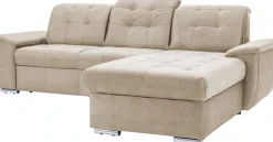 exxpo - sofa fashion Ecksofa »Derby Inkl. Kopfteilverstellung, wahlw. Bett & Bettkasten, L-Form« EXTRA an Komfort zum Relaxen, Entspannen und Wohlfühlen