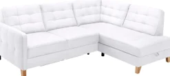 exxpo - sofa fashion Ecksofa »Elio, kompakt & bequem, zeitloses Design, Breite 228cm, L-Form« wahlweise mit Bettfunktion und Bettkasten