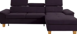 exxpo - sofa fashion Ecksofa »Enya, aufwendige Detailverarbeitung, hoher Sitzkomfort, bequem, L-Form« inkl. Kopfteilverstellung, wahlweise mit Bettfunktion und Bettkasten