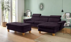 exxpo - sofa fashion Ecksofa »Enya, aufwendige Detailverarbeitung, hoher Sitzkomfort, bequem, L-Form« inkl. Kopfteilverstellung, wahlweise mit Bettfunktion und Bettkasten