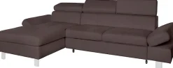 exxpo - sofa fashion Ecksofa »Fiji, hochwertige Detailverarbeitung, Breite 292cm, L-Form« bequem durch Kopf- und Armteilverstellung, wahlweise mit Bettfunktion