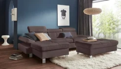 exxpo - sofa fashion Ecksofa »Fiji, hochwertige Detailverarbeitung, Breite 292cm, L-Form« bequem durch Kopf- und Armteilverstellung, wahlweise mit Bettfunktion