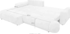 exxpo - sofa fashion Ecksofa inkl. Bettfunktion und Bettkasten,toller Sitzkomfort, Steppung im Sitz