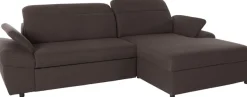 exxpo - sofa fashion Ecksofa »Kyoto, inkl. Kopfteil- und Armteilverstellung, hoher Sitzkomfort« wahlweise mit Bettfunktion und Bettkasten, hochwertige Bezüge, L-Form