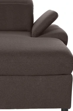 exxpo - sofa fashion Ecksofa »Kyoto, inkl. Kopfteil- und Armteilverstellung, hoher Sitzkomfort« wahlweise mit Bettfunktion und Bettkasten, hochwertige Bezüge, L-Form