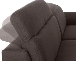 exxpo - sofa fashion Ecksofa »Kyoto, inkl. Kopfteil- und Armteilverstellung, hoher Sitzkomfort« wahlweise mit Bettfunktion und Bettkasten, hochwertige Bezüge, L-Form