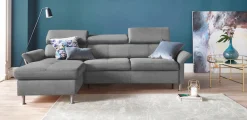 exxpo - sofa fashion Ecksofa »Maretto, bequem & komfortabel, bodenfrei, Breite 257cm, L-Form« inkl. Kopf- bzw. Rückenverstellung, wahlweise mit Bettfunktion