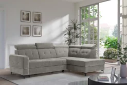 exxpo - sofa fashion Ecksofa »Monte, Kopfteile verstellbar, optional mit Bettfunktion & Bettkasten« L- Form, mit Kopfteilverstellung, optional Bettfunktion und Bettkasten