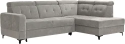exxpo - sofa fashion Ecksofa »Monte, Kopfteile verstellbar, optional mit Bettfunktion & Bettkasten« L- Form, mit Kopfteilverstellung, optional Bettfunktion und Bettkasten