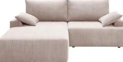 exxpo - sofa fashion Ecksofa »Orinoko, aktuelles Design und hoher Sitzkomfort, L-Form« inkl. Bettfunktion und Bettkasten, schöne Farben im angesagten Cord
