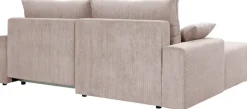 exxpo - sofa fashion Ecksofa »Orinoko, aktuelles Design und hoher Sitzkomfort, L-Form« inkl. Bettfunktion und Bettkasten, schöne Farben im angesagten Cord