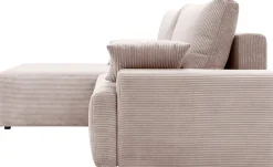 exxpo - sofa fashion Ecksofa »Orinoko, aktuelles Design und hoher Sitzkomfort, L-Form« inkl. Bettfunktion und Bettkasten, schöne Farben im angesagten Cord