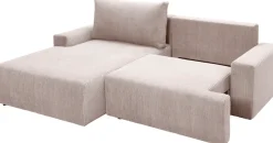 exxpo - sofa fashion Ecksofa »Orinoko, aktuelles Design und hoher Sitzkomfort, L-Form« inkl. Bettfunktion und Bettkasten, schöne Farben im angesagten Cord