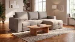 exxpo - sofa fashion Ecksofa Praktische Funktionsecke mit Federkern, Bettfunktion und Stauraum
