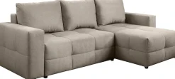 exxpo - sofa fashion Ecksofa Praktische Funktionsecke mit Federkern, Bettfunktion und Stauraum