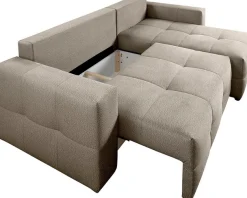exxpo - sofa fashion Ecksofa Praktische Funktionsecke mit Federkern, Bettfunktion und Stauraum