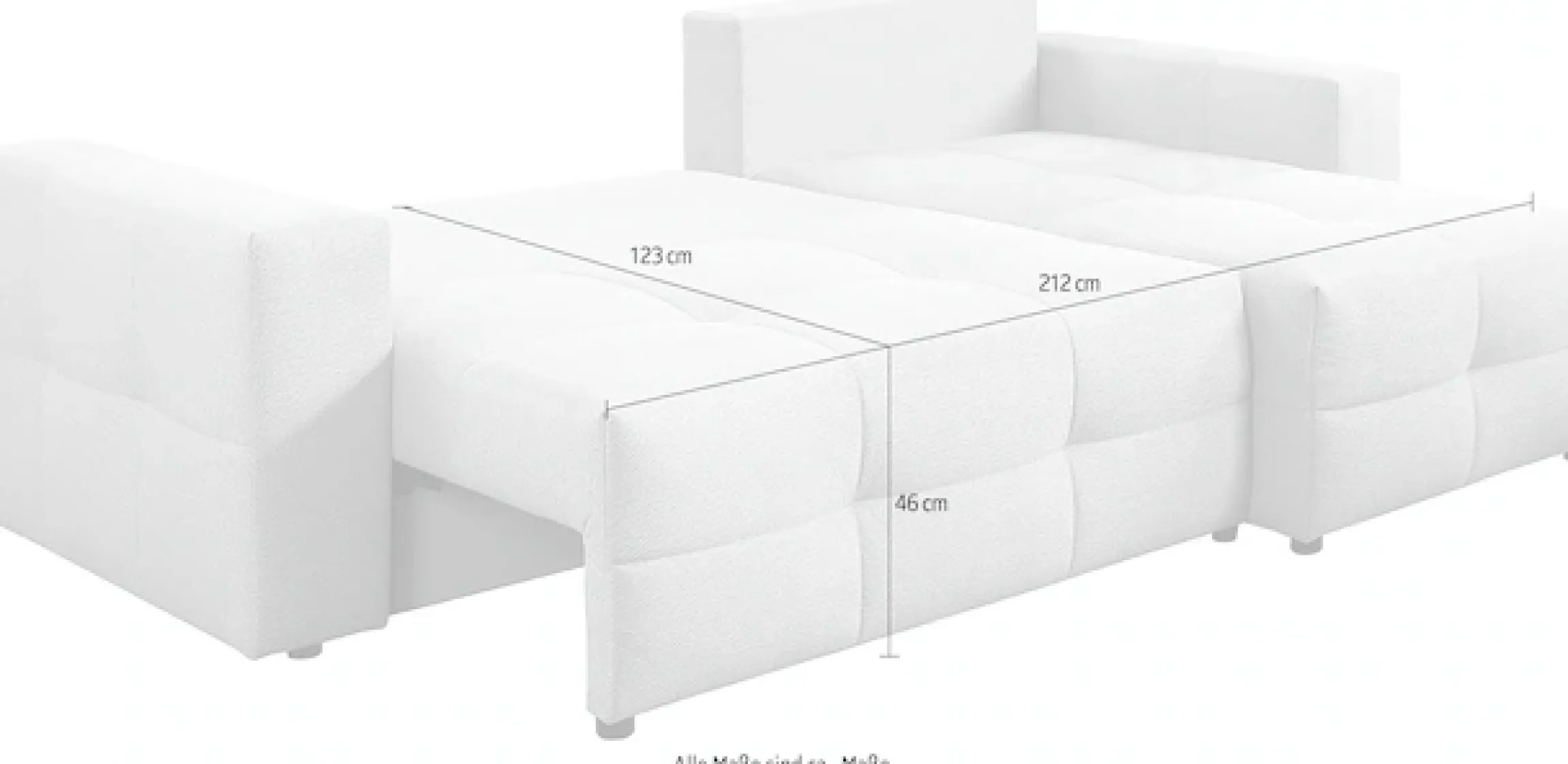exxpo - sofa fashion Ecksofa Praktische Funktionsecke mit Federkern, Bettfunktion und Stauraum
