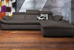 exxpo - sofa fashion Ecksofa »Salerno, Funktionssofa, Breite 280cm, hoher Sitzkomfort, L-Form« inkl. Kopf- und Armteilverstellung, wahlweise mit Bettfunktion